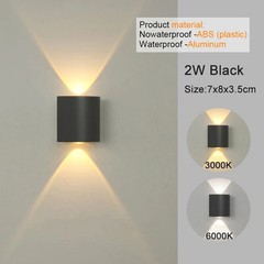 LED Wall Sconces Modern Up Down Wall Light Indoor Outdoor Hallway Bedroom Lamp