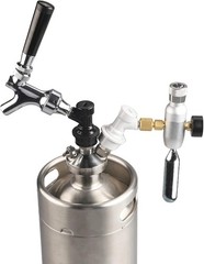 Beer Keg Tap CO2 Charger Brand Ball Lock Beer Faucet Mini Gas regulaor Kit