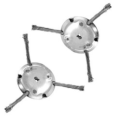2Set Lawn Mower Steel Wire Grass Trimmer Head Brush Cutter Weed Eater Trimmer