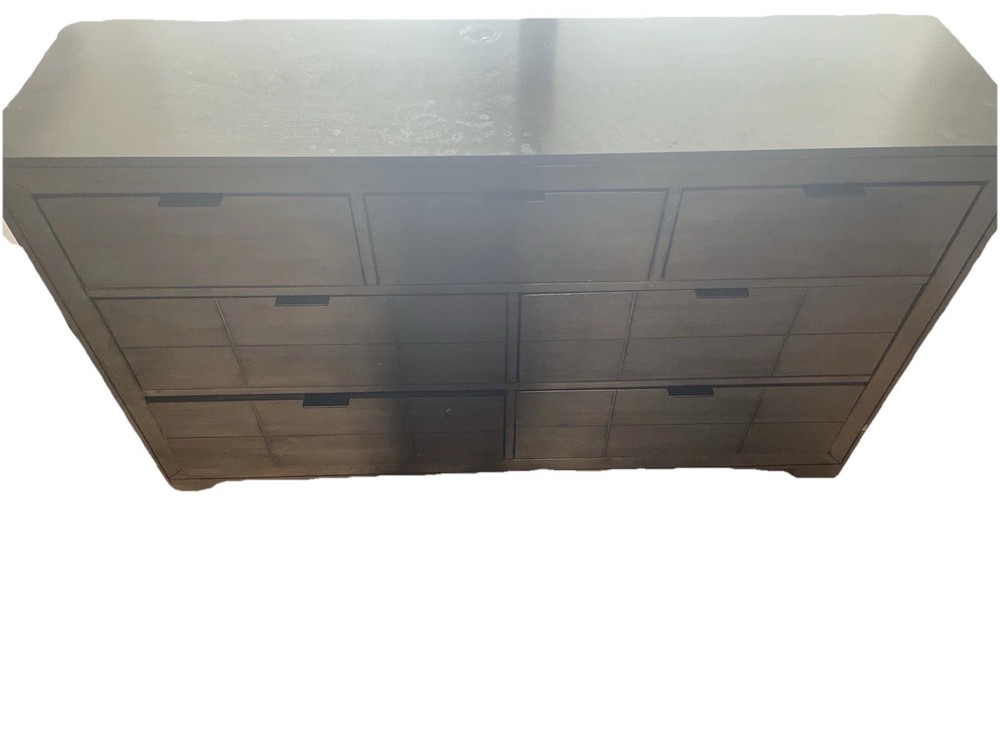 Modern 7 Drawer Dresser Espresso Brown – Local Pickup Only