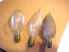 ANTIQUE LIGHT BULBS 3 100+ YEARS CARBON FILAMENTS FRENCH C7