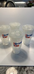 3 Drinks 1 Cup Stackable Party Cups – 4 Pack – 24 oz Total – Three 8 oz Chambers