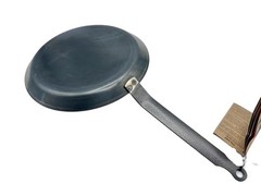 De Buyer Heavy Duty Blue Steel Crepe Pancake Pan with Long Iron Handle 8″ – READ