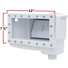 Rx Clear WideMouth Thru-Wall Skimmer for Above Ground Swimming Pools