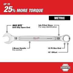 Milwaukee Tool 48-22-9506 Metric Ratcheting Combination Wrench Set, 7-Piece