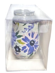 Kate Spade Festival Floral Stainless Steel Stemless Wine Glasses Blue Multi New