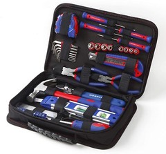WORKPRO Home Tool Kit 100Piece Kitchen Drawer Household Hand Tool Set with Pouch