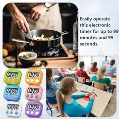 Large LCD Digital Kitchen Cooking Timer Count Down Up Clock Loud Alarm Magnetic