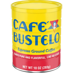 Cafe Bustelo, Espresso Style Dark Roast Ground Coffee, 10 oz Can (Pack of 3)