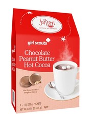 Girl Scouts (Cookies) CHOCOLATE PEANUT BUTTER Hot Cocoa Mix 8-Packets BB 10/2027