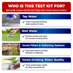 All-New 20 in 1 Drinking Water Testing Kit 120 Strips, Home Tap, Well Water Test