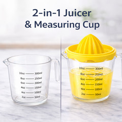 Orange Lemon and Lime Juicer and Reamer Squeezer and Strain Measured Amounts