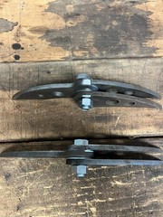 Universal hinges with built in stop Weld On