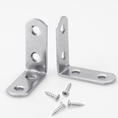 1.5″ L-Shaped Bracket Corner Brace Stainless Steel Bracket Right Angle w/Screws
