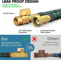 50FT 100FT 4X Stronger Deluxe Heavy Duty Expandable Flexible Garden Water Hose