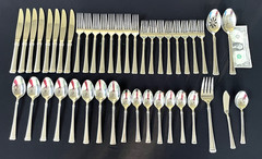 44 x MIKASA Harmony Stainless Steel Flatware 18/10 Vietnam Knife Fork Spoon Mint