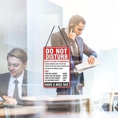Do Not Disturb Door Hanger Sign, Available 7.5IN, Sign016