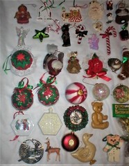 CHRISTMAS ORNAMENTS HUGE LOT SOLD AS IS AS SHOWN