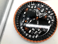 Melamine 6.5in Halloween Orange & Black Bug Plate Set of 6 BB02B29022