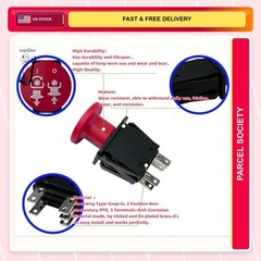 Pto Switch 2-way Blade Brass Mower Normally Open Red 1.0 Count Home Household