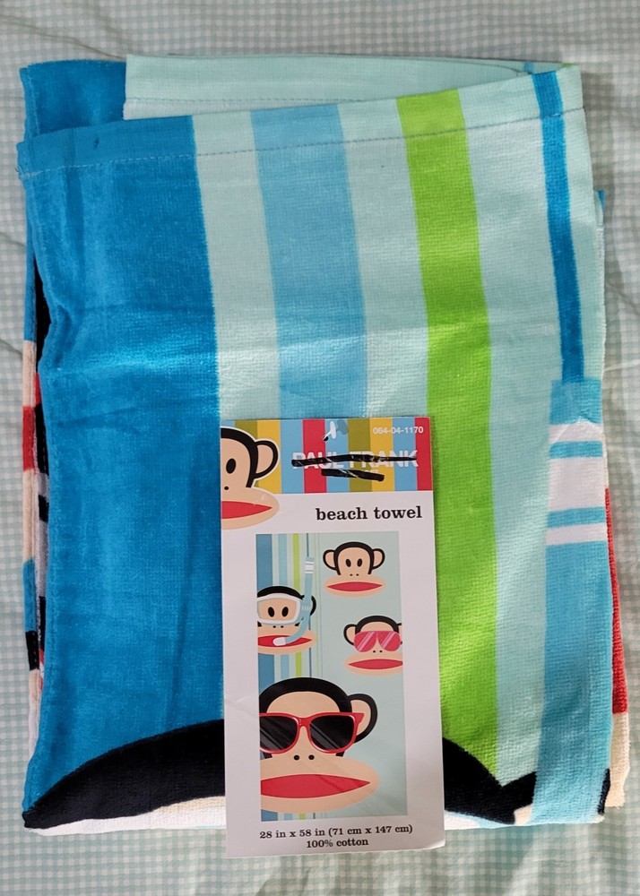 Paul Frank for Target Beach Towel 28×58 in New with tag