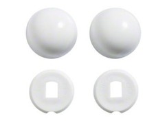 Porcher Toilet Bolt Caps – Set of 2 – GLOSS BLACK