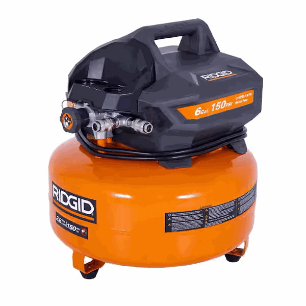 RIDGID 6 Gal. 150 PSI Portable Electric Pancake Air Compressor