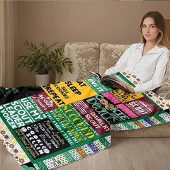 Yuntu Girl Scout Leader Gifts Blanket – Soft Flannel Throw For Scouting