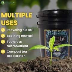 Earthshine Biochar Blend Soil Amendment 5 lbs by GreenGro Biologicals
