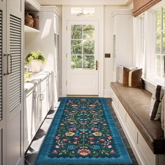 Stylish Bohemian 2×6 Runner Rug – Non-Slip, Floral Design, Suitable for Any Room
