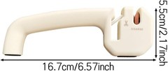 Pull-Through Knife Sharpener W/ 2 Stages Coarse & Fine Sharpening Tool Kitchen