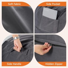 Bean Bag Chair Adults Foam Filled Gaming Sofa Beanbag with Soft Removable Cover