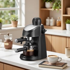 3.5Bar Espresso Maker, Compact Coffee Machine with Milk Frother & Steamer