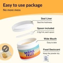 Pure Monk Fruit Sweetener No Erythritol, 80g