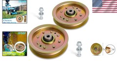 Durable Gold Bronze Idler Pulley – Compatible with Cub Cadet & Troy-Bilt, 2-Pack