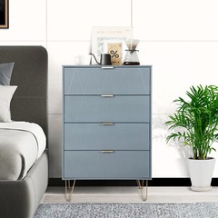 4 Drawers Chest Of Dresser Storage Tower Wood Cabinet Modern Bedroom Organizer