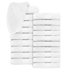 Ample Decor Wash Cloths Pack of 10/20/50 100% Cotton High Absorbency Soft