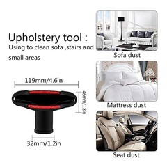 For Shop Vac 32mm(1 1/4in) Vacuum Attachments Dusty Brush & Crevice Kits US