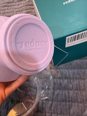 REDUCE Saltini 16 oz Cocktail Tumbler with Lid, Purple Punch Color