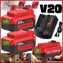 Battery / Charger For Craftsman 20 Volt V20 6.0Ah Li-ion CMCB201 CMCB204 CMCB202