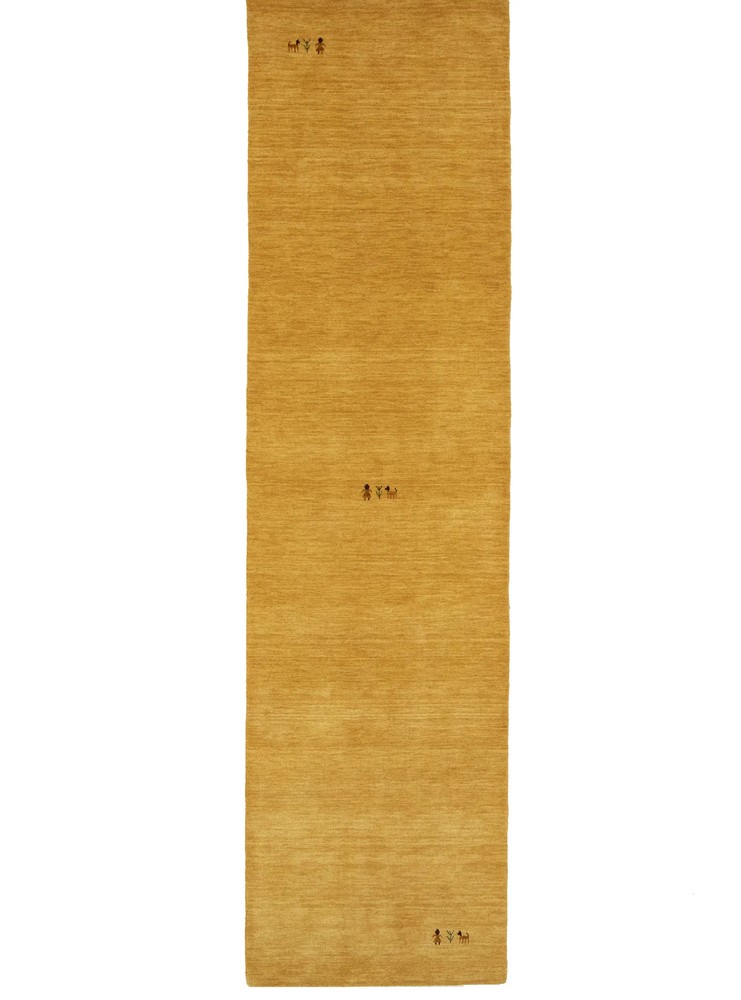Golden Peach Tribal Design 3X10 Gabbeh Modern Runner Rug Handmade Wool Carpet