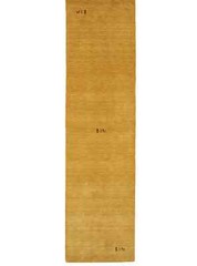 Golden Peach Tribal Design 3X10 Gabbeh Modern Runner Rug Handmade Wool Carpet