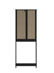 Ardent Over Toilet Storage Cabinet Black Bathroom Space Saver Shelf
