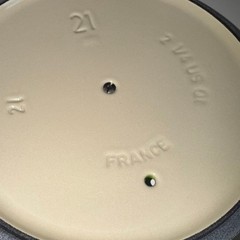 Le Creuset Kiwi Green #21 2 1/4 Quart Saucier Sauce Pan Lid ONLY Made France