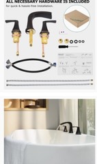 Paalos Wide-spread Bathtub Faucet Oil Rubbed Bronze