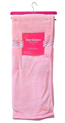 Juicy Couture Pink, Super Soft, Easy Care, Oversized Plush Throw, 50 x 70 inch
