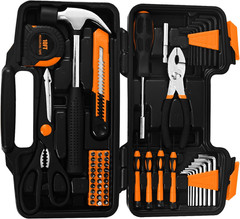 58-Piece Tool Kit Basic Home Repair Tool Set, General Household Hand Tool Kit,Sm