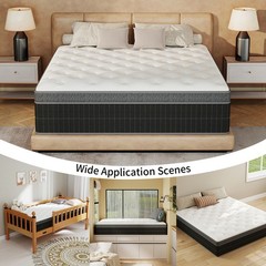 10″12″14″ Twin Full Queen King Mattress In A Box Gel Memory Foam Hybrid Spring