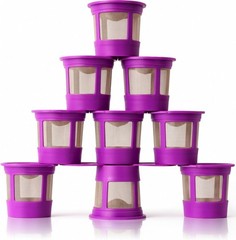7 Pack Reusable Refillable Single K-Cups Coffee Filter Pod for Keurig K525,K550