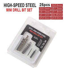 26 Pcs Mini Micro Drill Hand Bits Set Small Manual Keyless Chuck Pin Vise Rotary